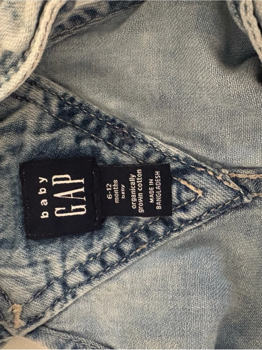 Baby GAP Light Blue Wash Denim Baby Overalls 6-12M Baby Girl Outfit